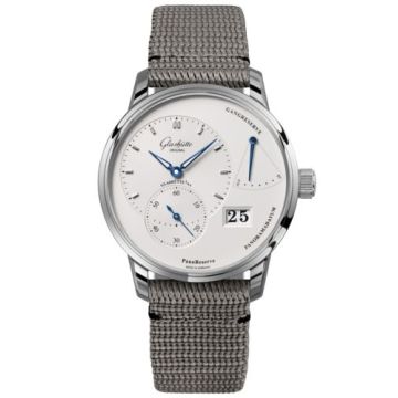 Glashütte Original PanoReserve Stainless Steel / Silver / Synthetic