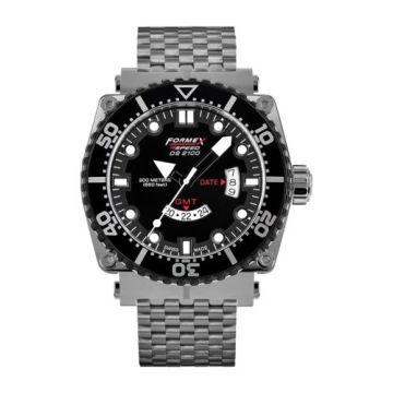 Formex Diver Quartz GMT Black / Bracelet