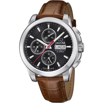 Jaguar Automatic Chronograph Day Date Brown / Black 45mm