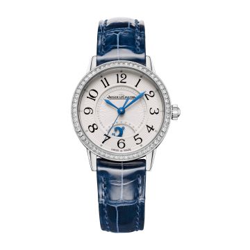 Jaeger-LeCoultre Rendez-Vous Night & Day Small Stainless Steel - Diamond / Silver / Alligator