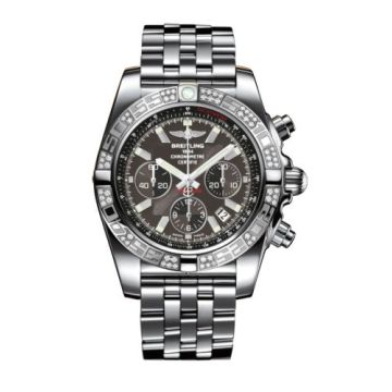 Breitling Chronomat 44 Stainless Steel / Diamond / Carbon Black / Bracelet