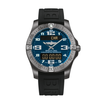 Breitling Aerospace Evo Titanium / Blue / Rubber / Pin
