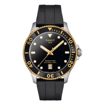 Tissot Seastar 1000 Quartz 40 Stainless Steel - Yellow Gold / Black / Rubber