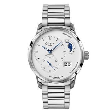 Glashütte Original PanoMatic Lunar Stainless Steel / Silver / Bracelet