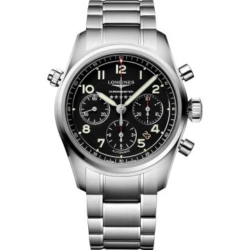 Longines Spirit Chronograph 42 Black / Bracelet