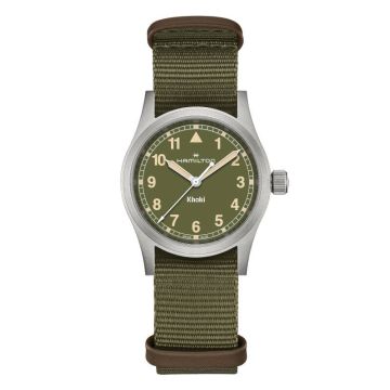 Hamilton Khaki Field Quartz 33 Stainless Steel / Green