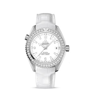 Omega Seamaster Planet Ocean 600M Co-Axial 42 Stainless Steel / Diamond / White / Alligator