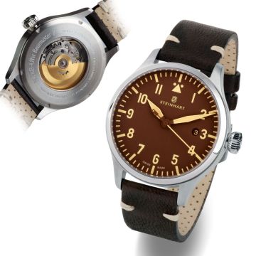 Steinhart Nav B-Uhr 42 vintage brown A-Muster