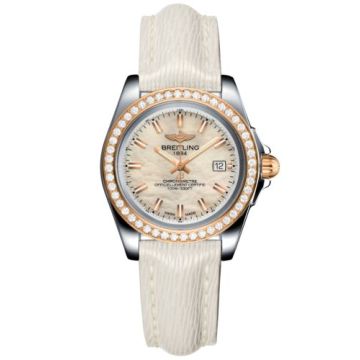 Breitling Galactic 32 Sleek Edition Stainless Steel / Rose Gold / Diamond / Pearl / Sahara