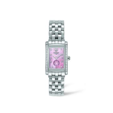 Longines DolceVita 20 Quartz Stainless Steel Diamond Pink