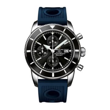 Breitling Superocean Heritage 46 Chronograph Stainless Steel / Black / Black / Rubber