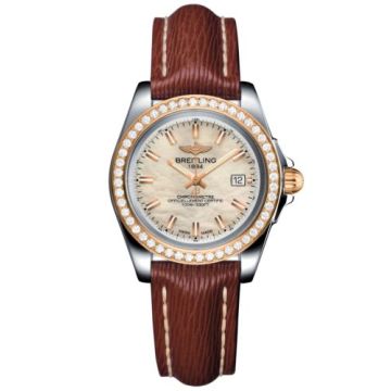 Breitling Galactic 32 Sleek Edition Stainless Steel / Rose Gold / Diamond / Pearl / Sahara