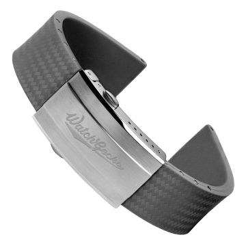 400 CTS Italian Rubber Divers Reversible Watch Strap - Cloud Grey - 22mm