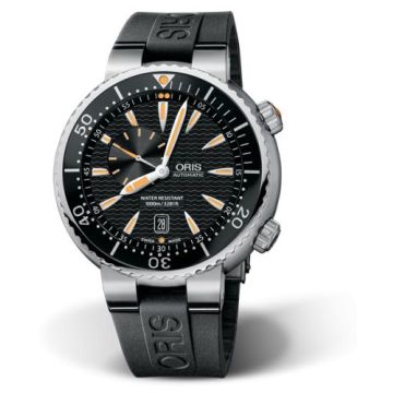 Oris Divers Small Second - Date Stainless Steel / Black / Rubber