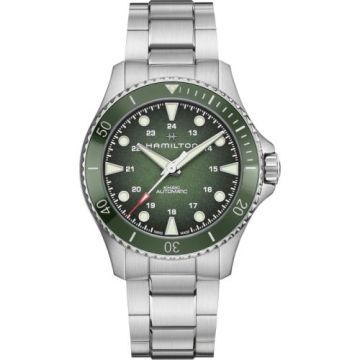 Hamilton Khaki Navy Scuba Auto 43 Stainless Steel / Green - Gradient / Bracelet