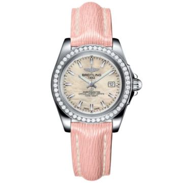 Breitling Galactic 32 Sleek Edition Stainless Steel / Diamond / Pearl / Sahara