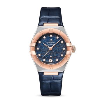 Omega Constellation Manhattan 29 Co-Axial Master Chronometer Stainless Steel / Sedna Gold / Blue Aventurine