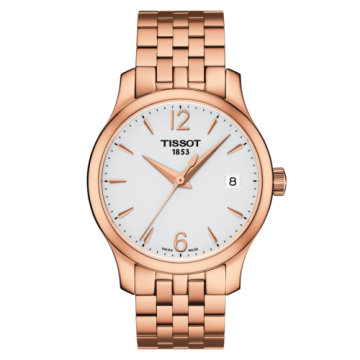 Tissot Tradition Lady PVD Rose Gold / Silver / Bracelet