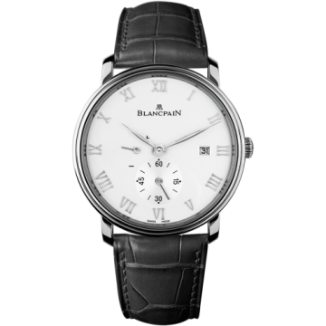Blancpain Villeret Ultraplate Power Reserve Date Stainless Steel / White