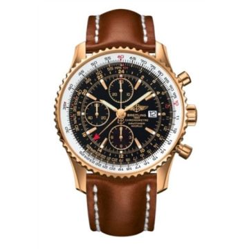 Breitling Navitimer World Red Gold / Black / Calf / Pin