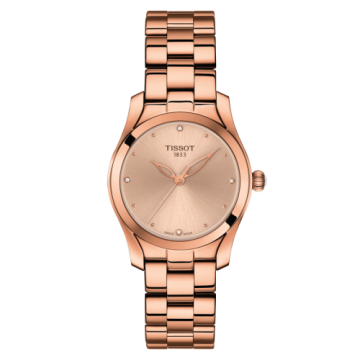Tissot T-Wave Rose Gold / Beige / Bracelet