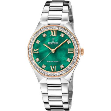 Festina Solar Energy Silver / Green 35mm