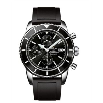 Breitling Superocean Heritage 46 Chronograph Stainless Steel / Black / Black / Rubber
