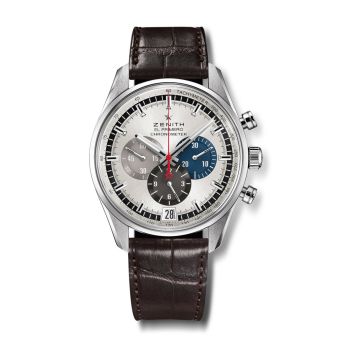 Zenith El Primero Chronomaster 42 Stainless Steel / Silver / Alligator
