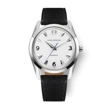 Nivada Grenchen Antarctic 35 White - White Luminova / Stainless Steel / Black