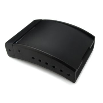 20mm, 22mm or 24mm PVD Black Solid OME Style Watch Band Buckle / Clasp (The Seat Belt Lock spring latch) - 7mm