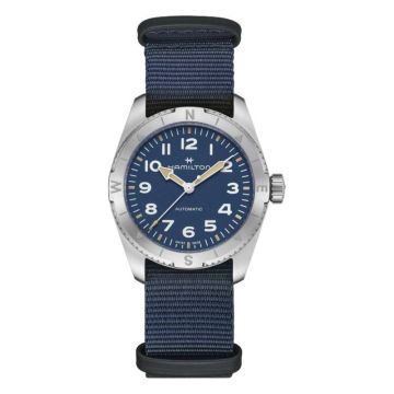 Hamilton Khaki Field Expedition 37 Stainless Steel / Blue / NATO