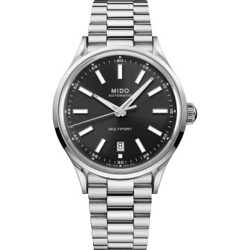 Mido Multifort Powerwind Stainless Steel / Anthracite / Bracelet
