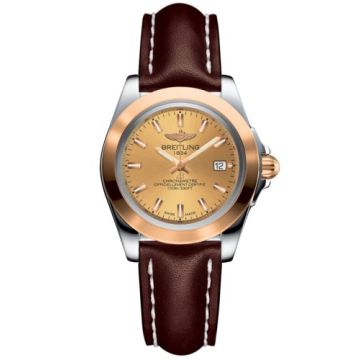 Breitling Galactic 32 Sleek Edition Stainless Steel / Rose Gold / Golden Sun / Calf
