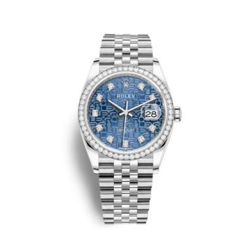 Rolex Datejust 36 Stainless Steel / Diamond / Blue Jubilee / Jubilee