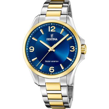 Festina Solar Energy Two-tone / Blue 42mm
