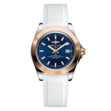 Breitling Galactic 32 Sleek Edition Stainless Steel / Rose Gold / Horizon Blue / Rubber