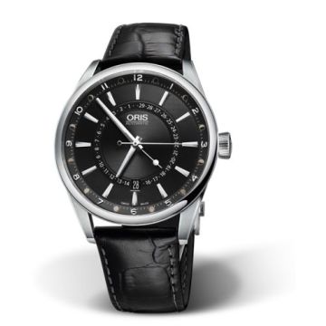 Oris Artix Pointer Moon Date Stainless Steel / Black