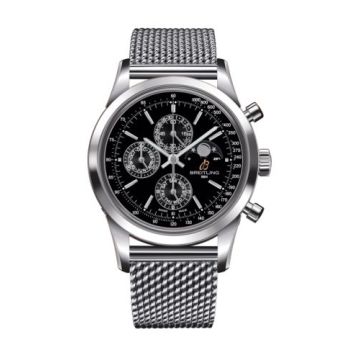 Breitling Transocean Chronograph 1461 Stainless Steel / Black / Bracelet