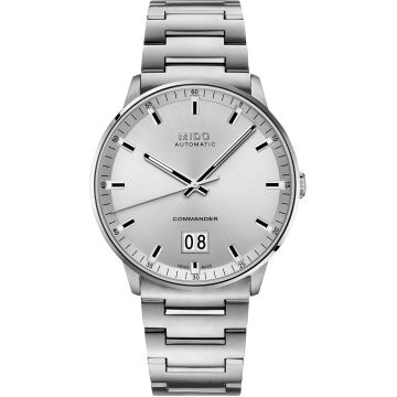 Mido Commander Big Date Stainless Steel / Silver / Bracelet