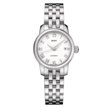 Mido Baroncelli Lady Twenty Five Stainless Steel / White / Bracelet