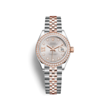Rolex Lady-Datejust 28 Rolesor Rose Diamond / Jubilee / Sundust Diamond