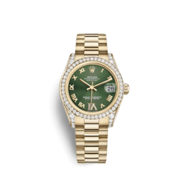 Rolex Datejust 31 Yellow Gold Diamond / President / Olive Computer