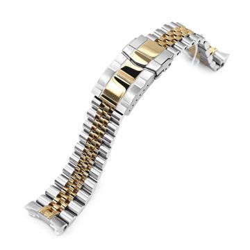Super-J Louis 22mm Two-Tone Stainless Steel Bracelet for Seiko SKX007 SKX009 SKX011 - 22mm