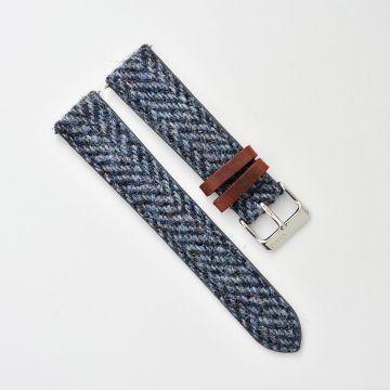 Harris Tweed® Herringbone Harbour Weave Watch Strap - 18mm