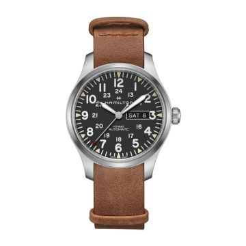 Hamilton Khaki Field Day Date Auto Stainless Steel / Black