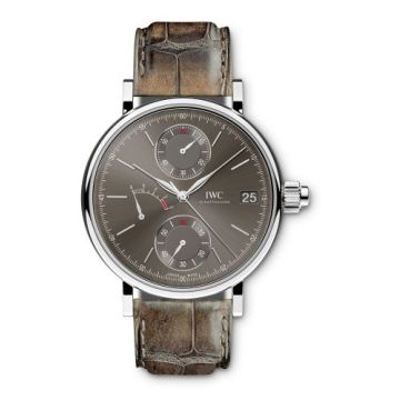 IWC Schaffhausen Portofino Hand-Wound Monopusher White Gold / Slate