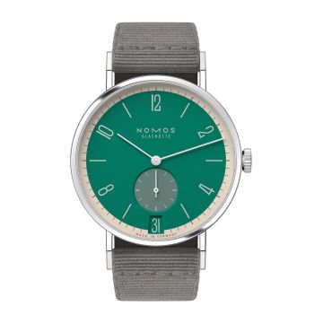 Nomos Glashütte Tangente 38 Datum Schlossgrün
