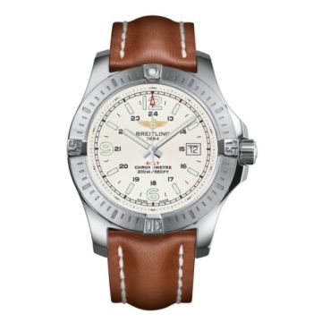 Breitling Colt Quartz Stratus Silver / Calf / Pin