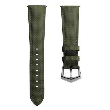 Waypoint Rubber Watch Strap - Forest Green - 21mm