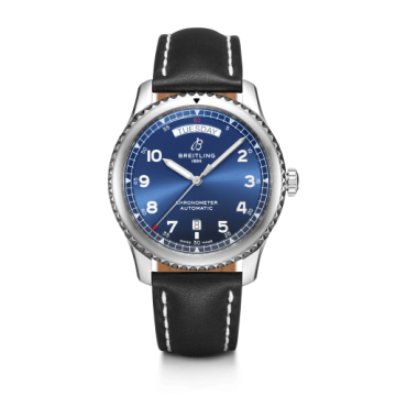 Breitling Navitimer 8 Automatic Day & Date 41 Stainless Steel / Blue / Black Calf / Pin